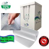 Balonlu Naylon 100cm X 100Mt (En: 100 cm, Boy: 100mt.) Üç Katlı Eşya Koruma Ambalajı, Pat Pat