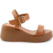 Bambi K05359032203 Taba Leather Kadın Sandalet