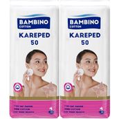 Bambino Cotton Kare 50x2 Adet Makyaj ve Bebek Temizleme Pamuğu