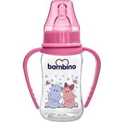 Bambino Kulplu PP 150 ml Pembe Biberon
