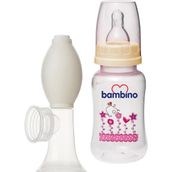 Bambino Manuel Göğüs Pompası Biberonlu Yumuşak Emici Tasarım BPA İçermez