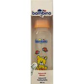 Bambino Natural Desenli Turuncu 250 ml PP Biberon