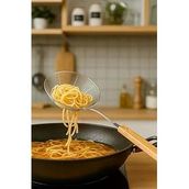Bambum Ladle Bambu Saplı Tel 18 cm Kevgir