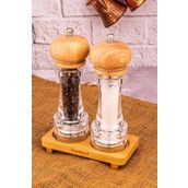 Bambum Varela - 2Li Tuz-Karabiber Ogutucu Set Ahsap
