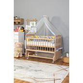 Bamgidoo Anne Yanı Bebek Beşiği Ahşap Mobilya Yeni Doğan Beşik 60X120 - Mavi
