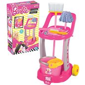Barbie 9 Parça Temizlik Arabası