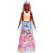 Barbie Dreamtopia Prenses Bebekler Serisi HGR13 Açık Pembe Renkli Çiçek Desenli Model Bebek