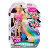 Barbie Gökkuşağı Renkli Saçlar Saç Tasarım Bebekleri Oyun Seti