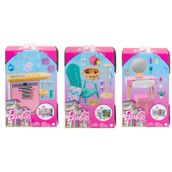 Barbie HJV32-HJV33 Barbie'nin Ev Dekorasyonu Oyun Seti