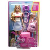 Barbie HJY18 Seyahatte Bebeği ve Aksesuarları