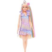 Barbie JCT72 Barbie Upuzun Muhteşem Saçlı Bebek Saç Tasarım Oyun Seti