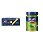 Barilla Mafaldine Makarna 500 gr + 190 gr Fesleğenli Pesto Makarna Sosu