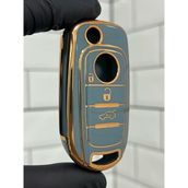 Barkas Elektronik Fiat Egea Sustalı Nano Anahtar Kılıfı Gri - Gri - Gold