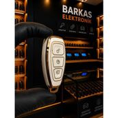 Barkas Elektronik Ford Kuga Focus Mondeo Fiesta Anahtar Kılıfı Beyaz Gold - Beyaz - Gold