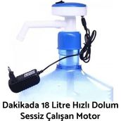 Barley Adaptörlü 18 lt Elektrikli Damacana Su Pompası