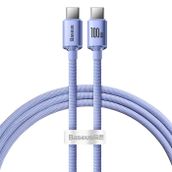Baseus Crystal Shine 100 W 1.2 m Type-C to Type-C Hızlı Şarj Kablo