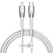 Baseus Glimmer 20W Type-C TO 1 m Beyaz Lightning Şarj Kablosu