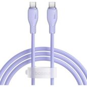 Baseus Pudding Hızlı Şarj Özellikli Usb Type-C 100W 1.2M Mor Kablo