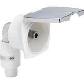 Basınç düşürücü Rakor Ø 1/2“. Ø 66mm, derinlik 116mm Kare Kromaj