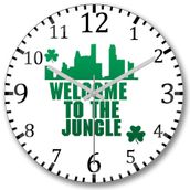 Baskı Dükkanı S257 Boston Celtics Welcome To The Jungle Bombeli Gerçek C Duvar Saati