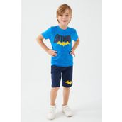 Batman L1554-3 Cobalt Erkek Çocuk Bermuda Takımı