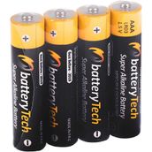 Battery Tech Süper 4'lü Paket Alkalin AAA İnce Kalem Pil