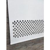 BBB ML100 Desenli Lazer Kesim Kalın Kumaşlı Beyaz 180 x 200 cm Stor Perde