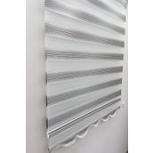 BBB MZ725 Simli Renk Geçişli Gri 120x260 Stor Zebra Perde