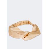 Beauty Pillow İpek Büzgülü Bej Saç Bandı