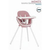 Bebeck Monty Mama Sandalyesi 3 Kademeli Tabla Kaymaz Tabanlı Geniş Oturma Alanlı 6ay-9Yaş Minderli
