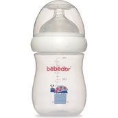 Bebedor 97322 Mavi Desenli Geniş Ağızlı 180 ml PP Biberon