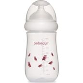 Bebedor 98322 Mor Desenli Geniş Ağızlı 260 ml PP Biberon