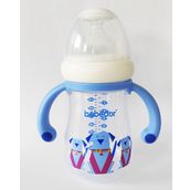 Bebedor 99322 240 ML Geniş Ağızlı Kulplu PP Biberon mavi