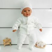 Bebegen Beyaz Bebek Triko 4'lü Takım