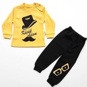 Bebegen Küçük Adam Sarı Siyah 2'li Erkek Bebek Takım