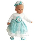 Bebegen Yeşil Tüllü Kız Bebek Mevlüt Takımı