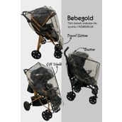 BEBEGOLD Özel Ölçü Xl Boy Bebek Arabası Yağmurluğu