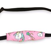 Bebek Özel Puset ve Oto Koltuğu Için Baş Desteği % 100 Pamuklu Pembe Unicorn