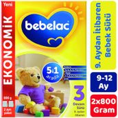 Bebelac 800 gr 2 Kutu 3 Bebek Devam Sütü