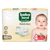 Bebeland Sensitive No:4 Maxi 40 Adet Bebek Bezi