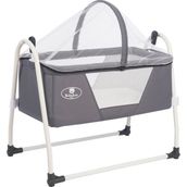 Bebelow Sobee Portatif Kurulumlu Lüks Sallanır Bebek Beşik - 45 x 85 cm - Gri