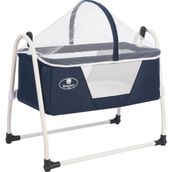 Bebelow Sobee Portatif Kurulumlu Lüks Sallanır Bebek Beşik - 45 x 85 cm - Lacivert
