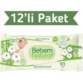 Bebem Natural 90'lı Islak Havlu Mendil (6 adet)