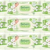 Bebem Natural Narin Dokunuş 9x90 Adet Plastik Kapaklı Islak Bebek Mendili