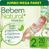 Bebem Natural No:2 Mini 210 Adet Bebek Bezi