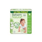 Bebem Natural No:4 Maxi 104 Adet Bebek Bezi