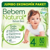 Bebem Natural No:4 Maxi 60 Adet Bebek Bezi