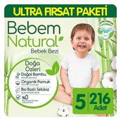 Bebem Natural No:5 Junior 216 Adet Bebek Bezi