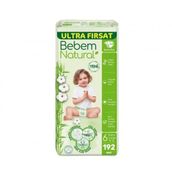 Bebem Natural No:6 XLarge 192 Adet Bebek Bezi