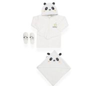 Bebitofbaby 30037 Beyaz Panda Bornoz Seti